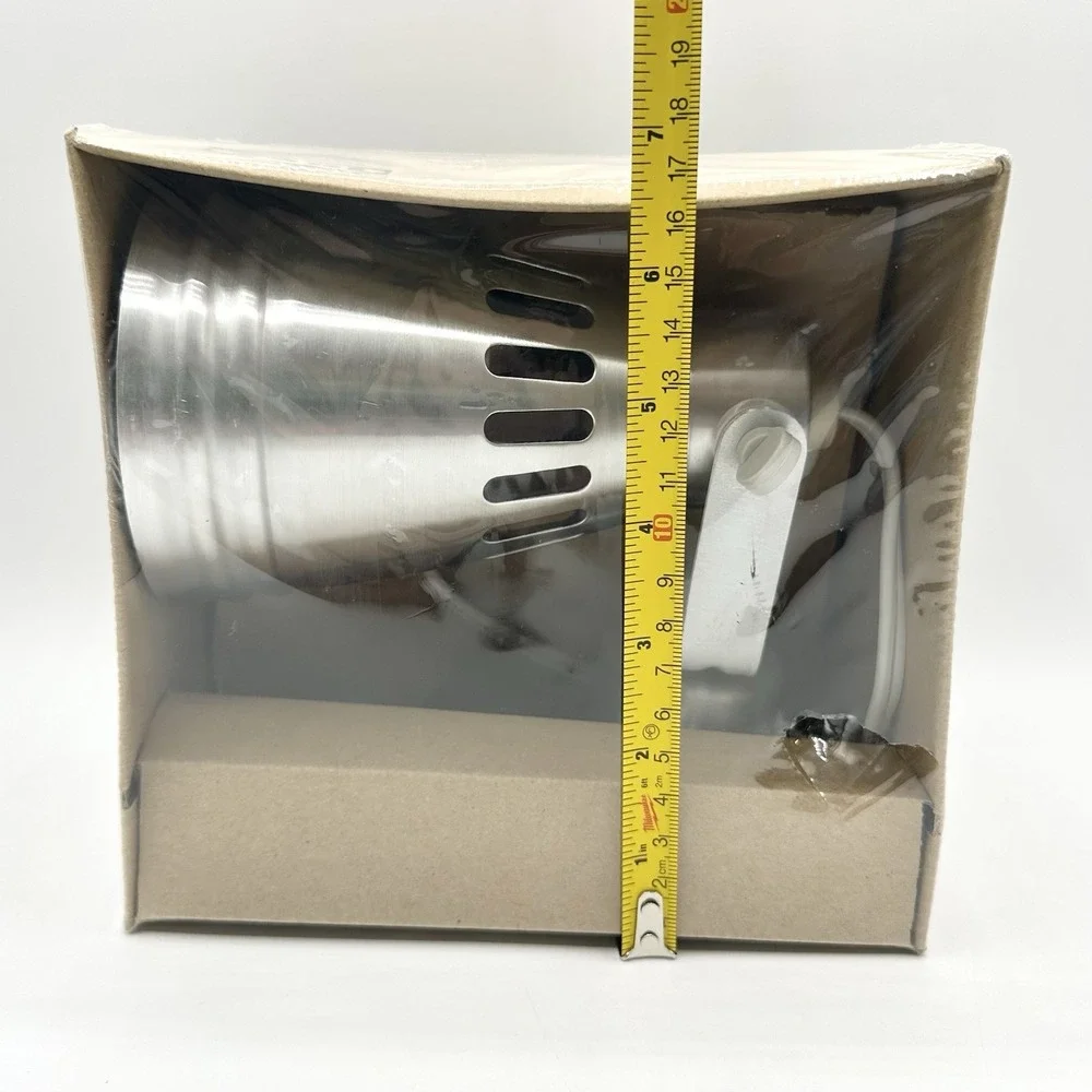 NOS Ikea KRAMARE Aluminum Silver Wall Mounted Spotlight Lamp Rare